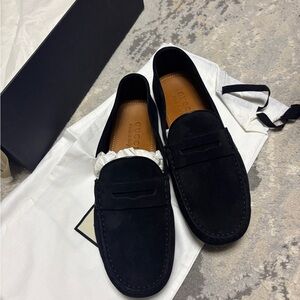 NEW GUCCI MEN'S DRIVER WITH WEB Black LOAFERS GUCCI size Uk 6.5 /US 7